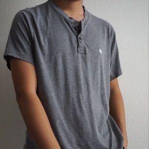 ABERCROMBIE & FITCH | MEN'S GRAY BUTTON UP